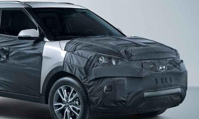 Hyundai Creta nacional, ainda não revelado(foto: Hyundai/Divulgação) Hyundai Creta nacional, ainda não revelado(foto: Hyundai/Divulgação)