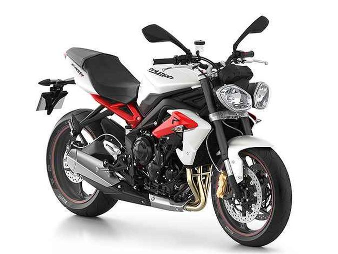 A naked Street Triple, versão R, tem suspensões redimensionadas(foto: Triumph/Divulgação) A naked Street Triple, versão R, tem suspensões redimensionadas(foto: Triumph/Divulgação)