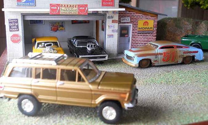Além dos carrinhos, colecionadores vão exibir cenários com os modelos(foto: Miniatura Esporte Clube/Divulgação) Além dos carrinhos, colecionadores vão exibir cenários com os modelos(foto: Miniatura Esporte Clube/Divulgação)