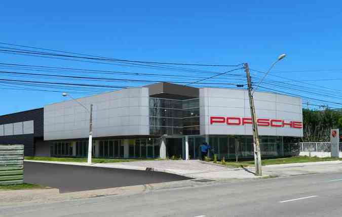 Fotomontagem da concessionria Porsche do Recife(foto: Porsche / Divulgao)